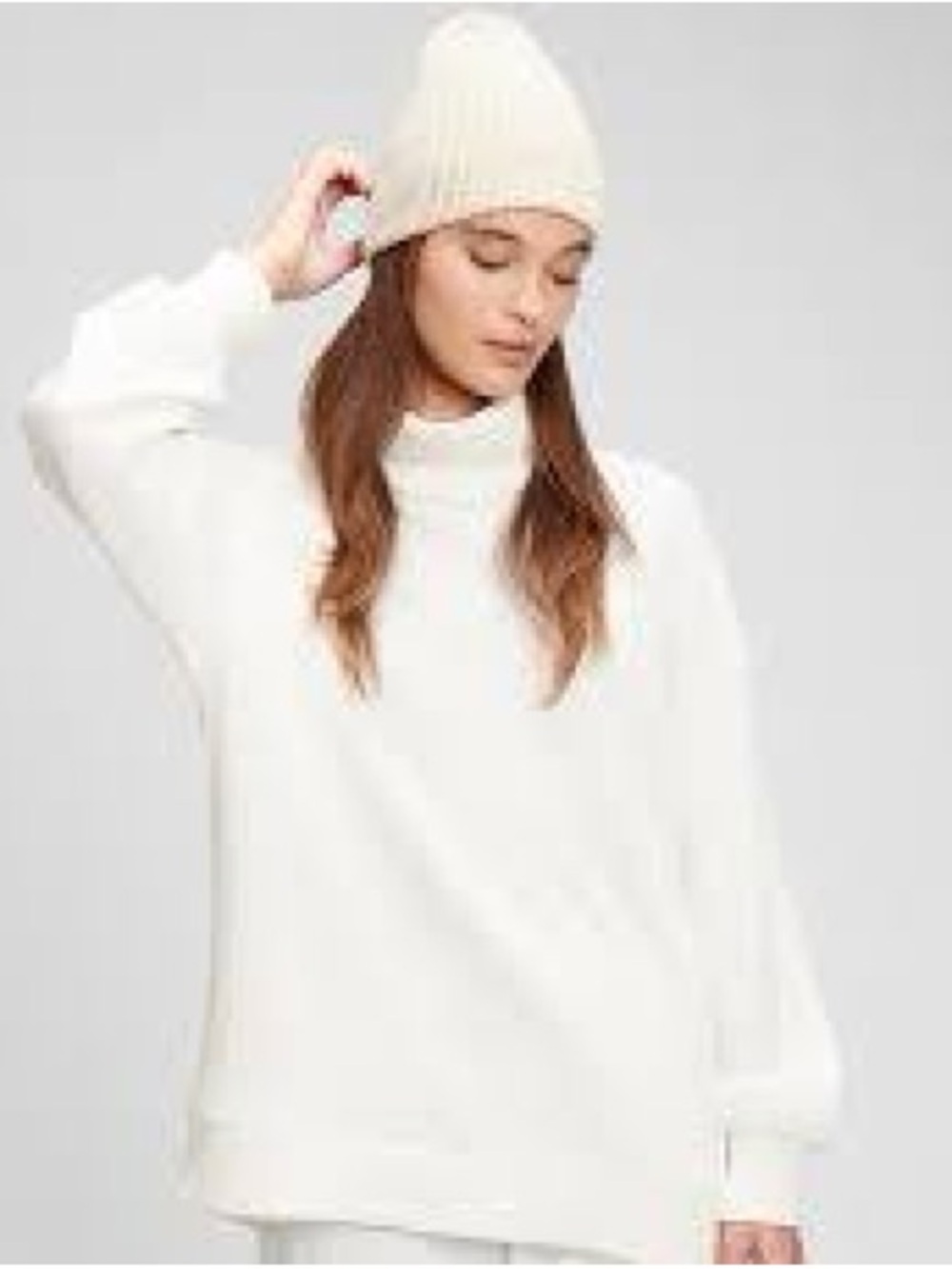 NWT Gap Women’s Waffle-Knit Turtleneck T-Shirt $60 Large